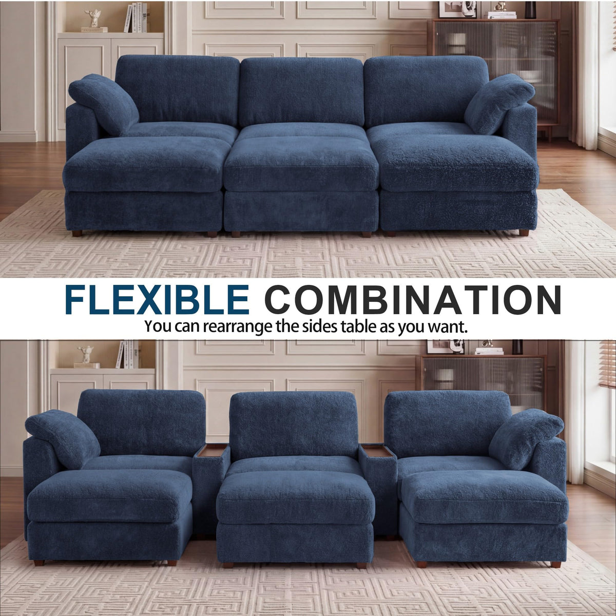 Oversized Modular Sectional Sofa Couch