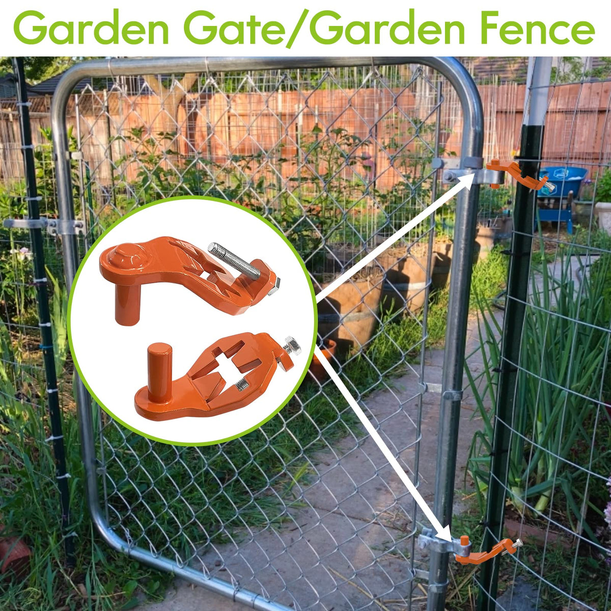 T-Post Gate Hinge Pins - Heavy Duty Gate Hanger, Hang a gate from a Metal T Post, Steel Gate Hinges Target Hanger for