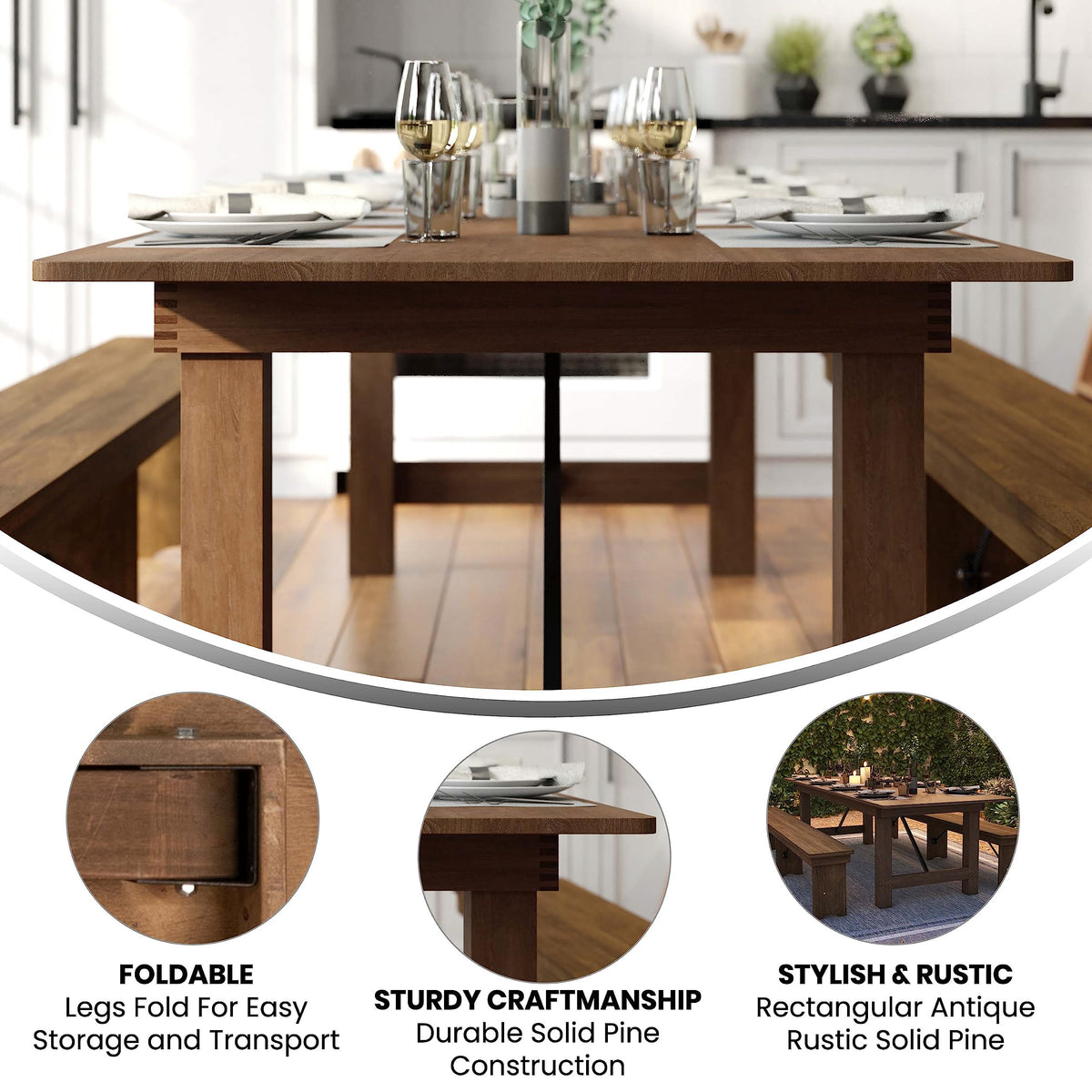 Hercules 108x40 in Folding Table