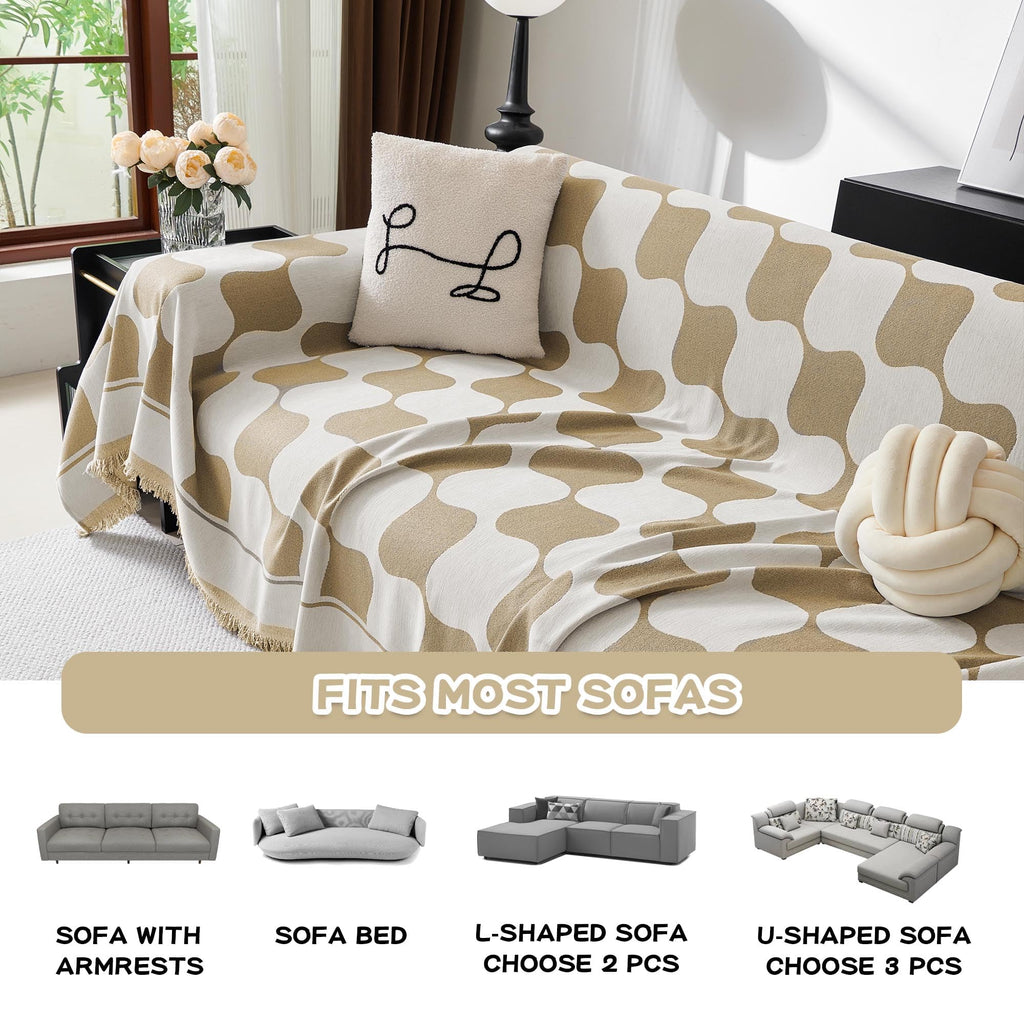Sofa Cover Washable Sectional Couch Cover, X-Large Couch Slipcovers for Reclining Couch 2 Seat, Washable Sofa