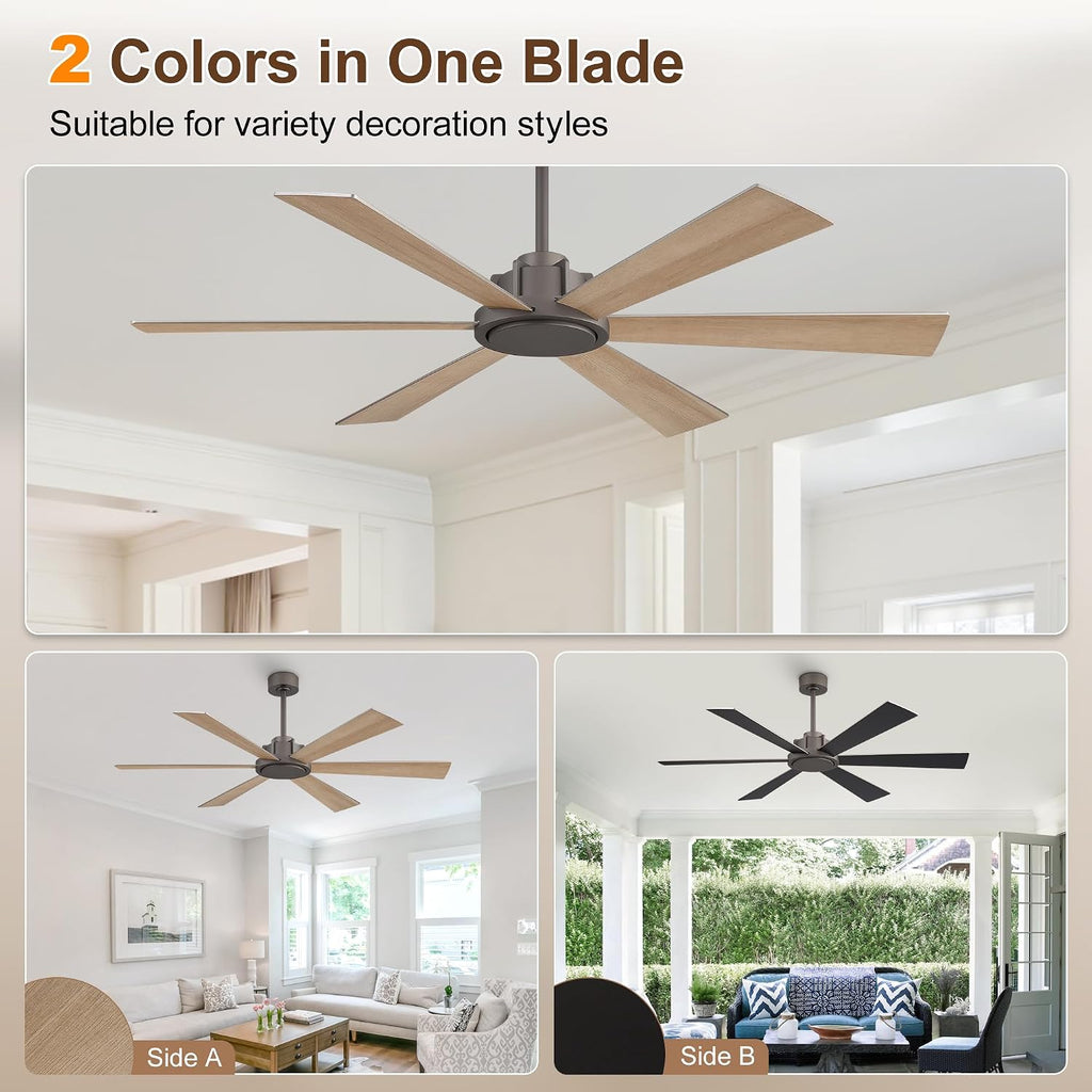 60" Ceiling Fan, No Light
