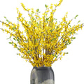 Artificial Forsythia Branches, 6 Pcs 39.4 Inch Cherry Blossom, Spring Flowers Artificial for Decoration, Silk