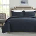 Navy Quilt Set, Extra Long Bedspread