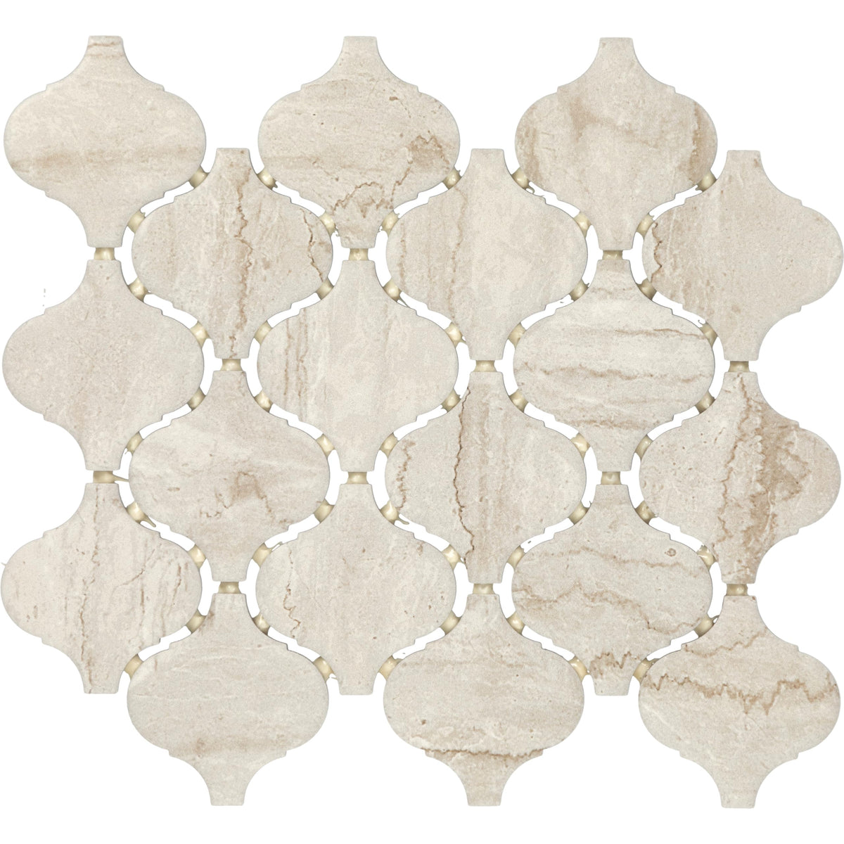 3" x 3" Ceramic Arabesque Mosaic (10 PC per Carton) (7.40 SQFT per Carton)