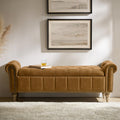 Farmhouse Storage Bench, Golden