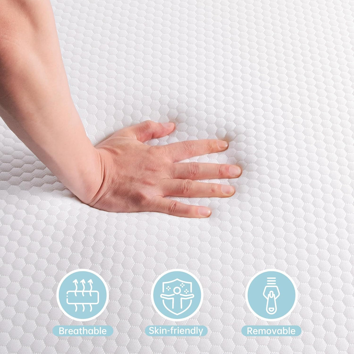 Crib Mattress, Memory Foam Toddler Mattress with Breathable Washable Cover, Standard Size Baby Mattresses for Crib: