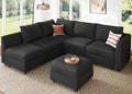 Modular Sectional Couch L Shaped Sectional Sofa with Storage, Convertible Couches - Linen Grey