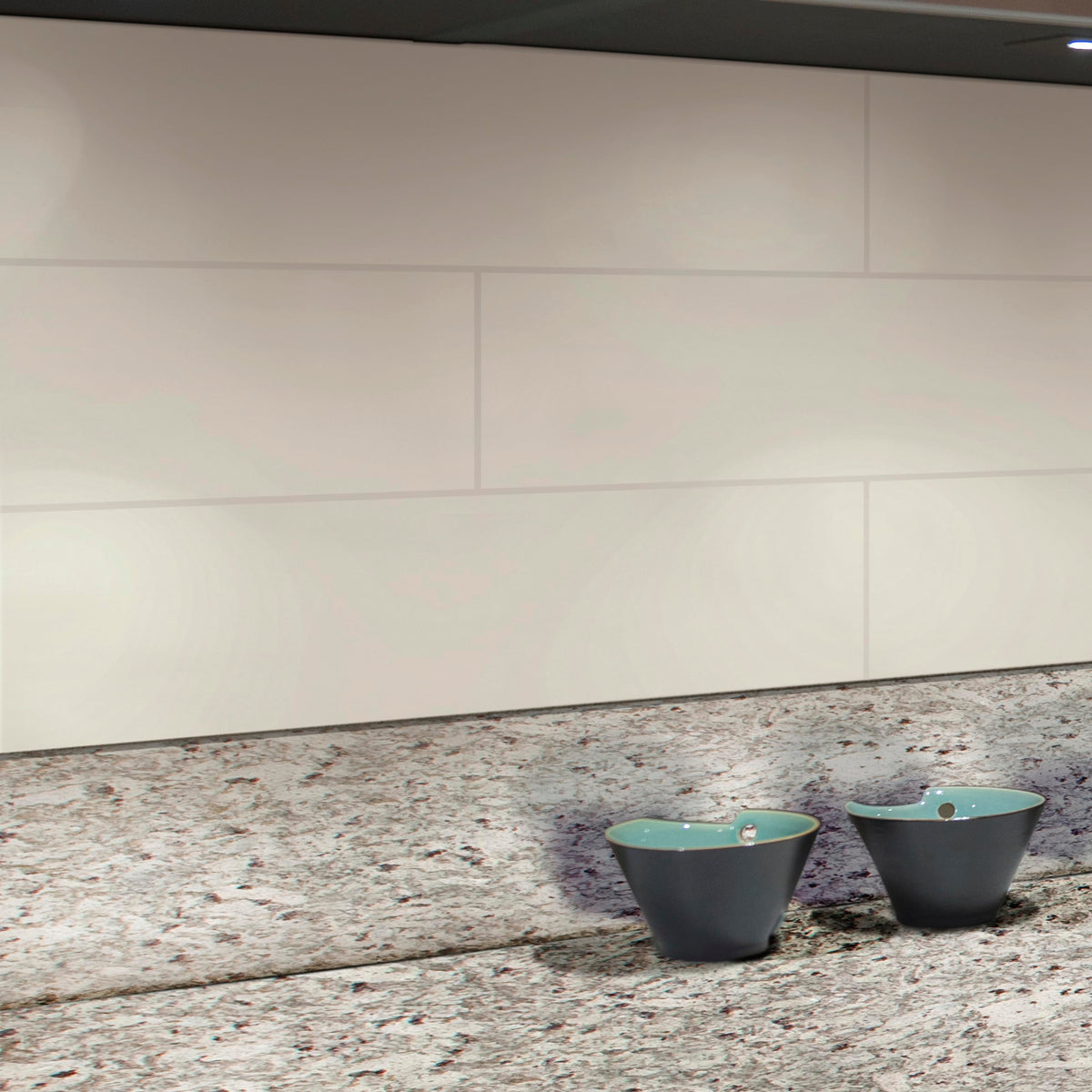 Ceramic Subway Wall Floor & Wall Tile | Almond Glossy | 4" x 16"