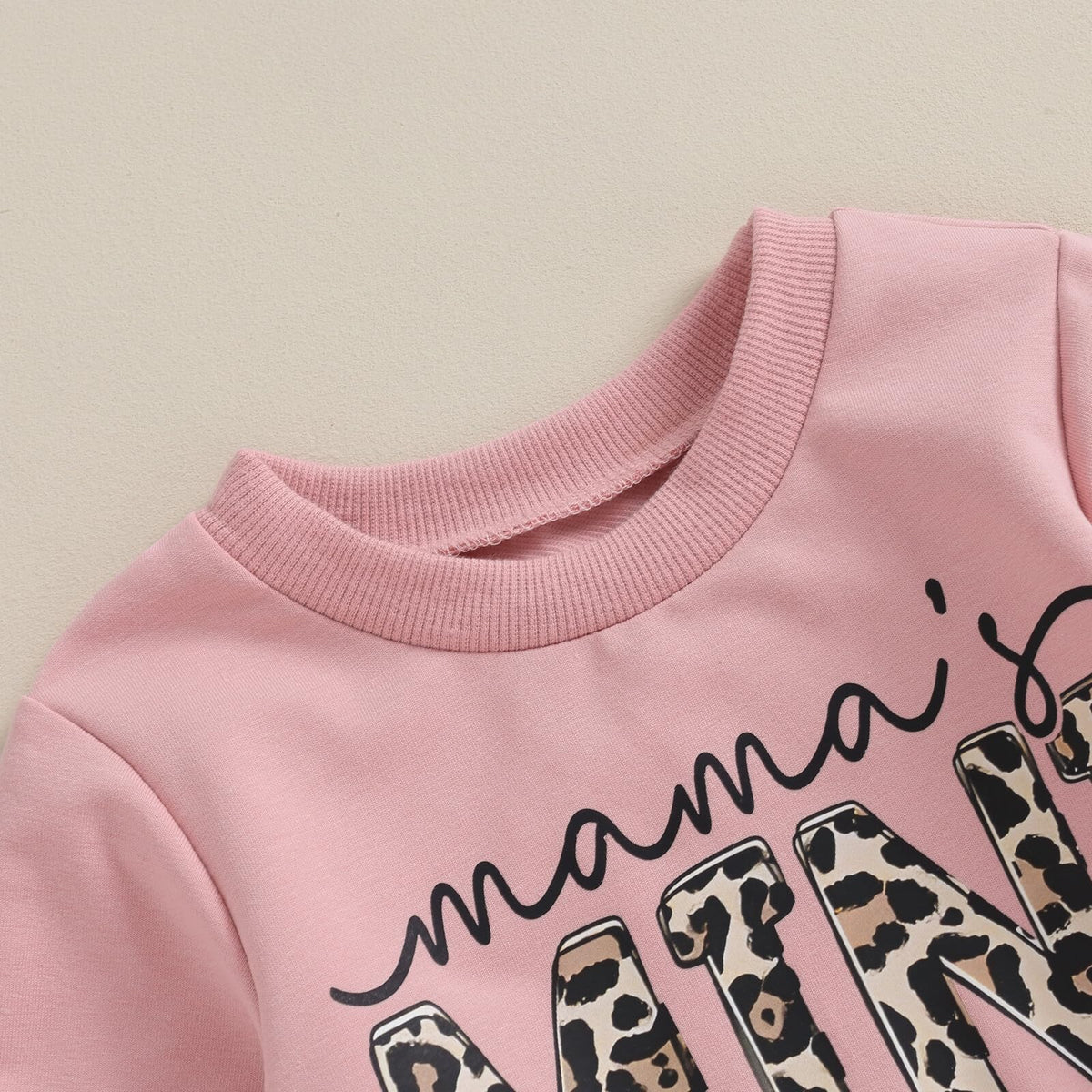 Baby Girl Clothes Mama's Mini Sweatshirt Pants Set Pink