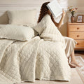 100% French Flax Linen Front Cotton Back Quilt Set