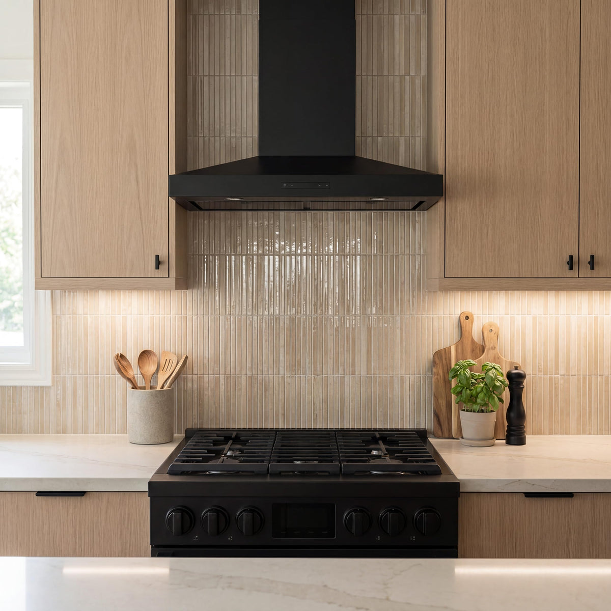 Porcelain Fluted Wall Tile | Marino Almond Bisque | 5" x 10"