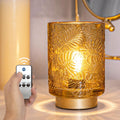 Small Battery-Operated Cordless Table Lamp, Dimmable with Remote