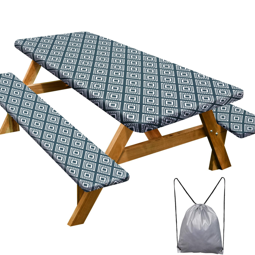 Picnic Table Cover Bench Covers Camping Essentials Tablecloth