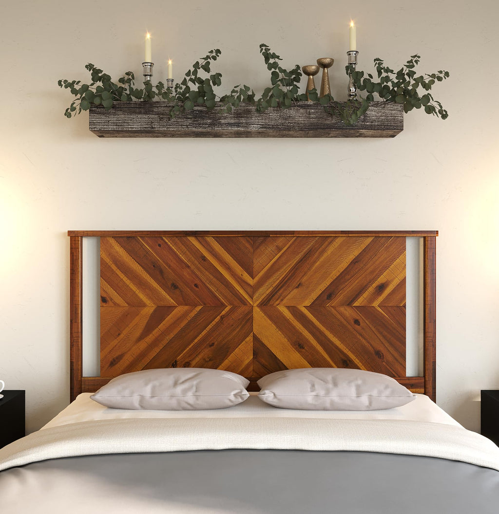 Vivian Headboard Only, Acacia, Scandinavian, Rustic Golden Brown