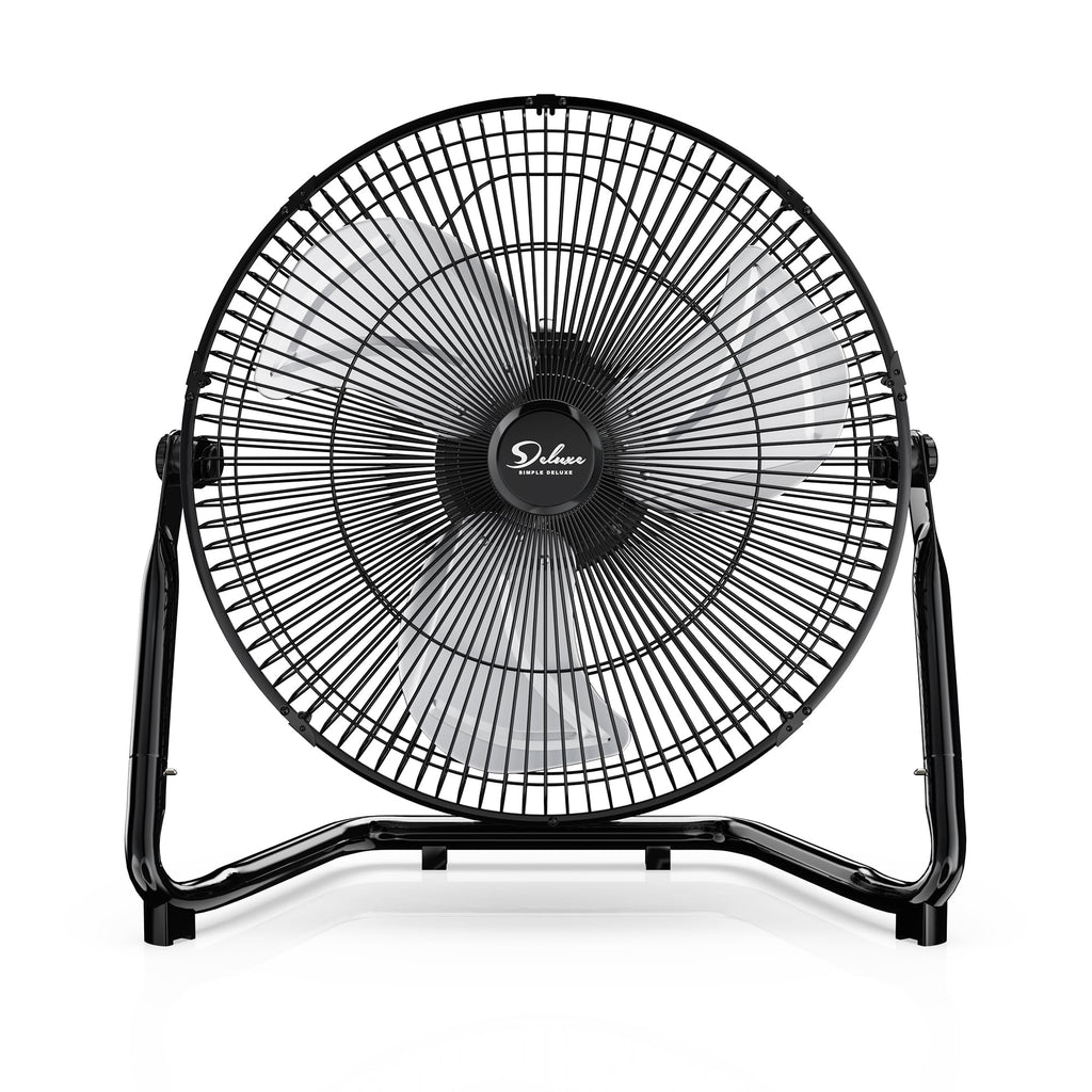 18" 3-Speed High Velocity Industrial Floor Fan, Heavy Duty Metal for Warehouse Workshop Basement, 1 Pack