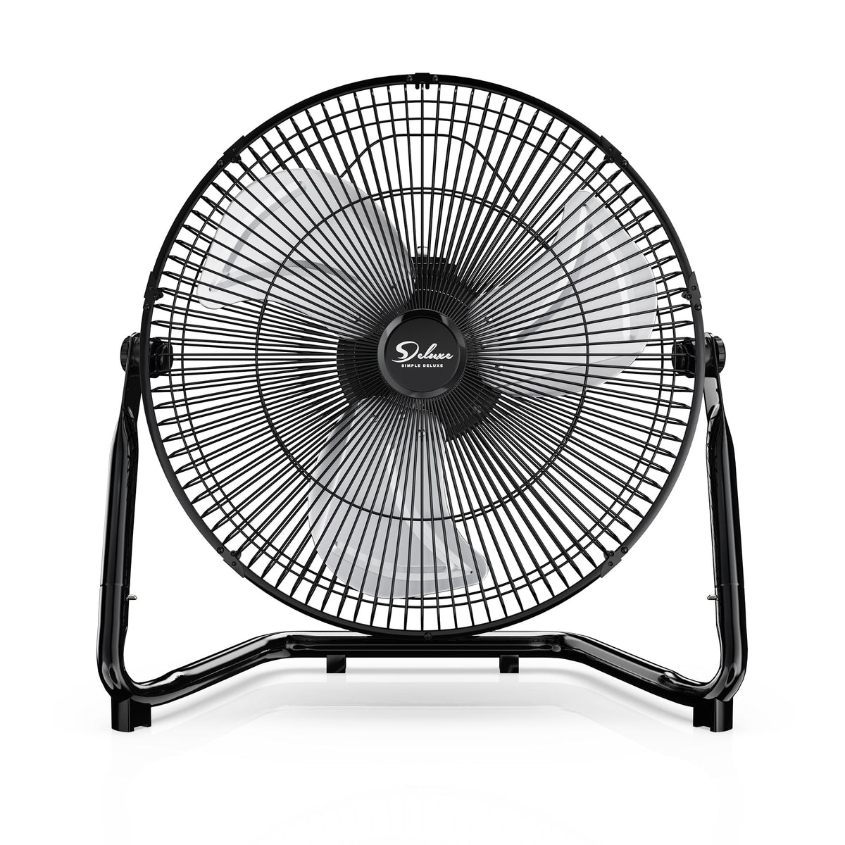 18" 3-Speed High Velocity Industrial Floor Fan, Heavy Duty Metal for Warehouse Workshop Basement, 1 Pack