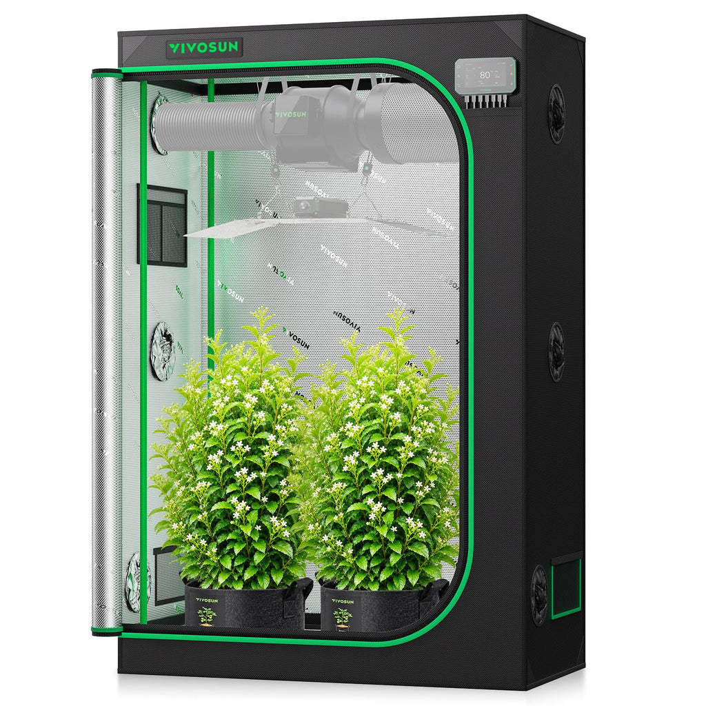 Upgraded 2x4x6 Grow Tent 48"x24"x72" High Reflective Mylar Tents