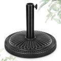 15" 23 lbs Round Patio Umbrella Base Pre-Filled Umbrella Stand Sun-Flower-Pattern Heavy Duty Market Umbrella Base Stand