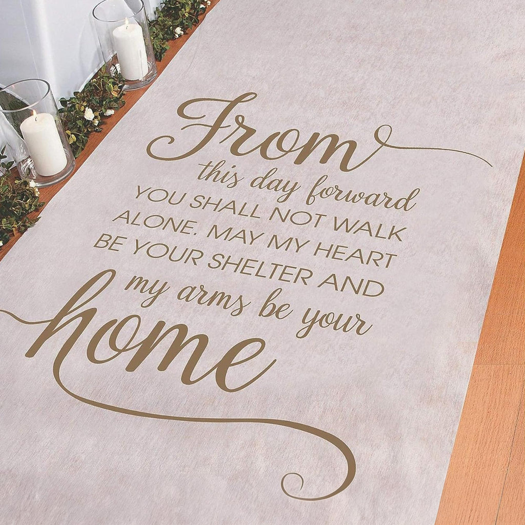 White Wedding Aisle Runner 100 Foot