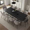 62.9"-94.4" Extendable Dining Table with Sintered Stone Tabletop