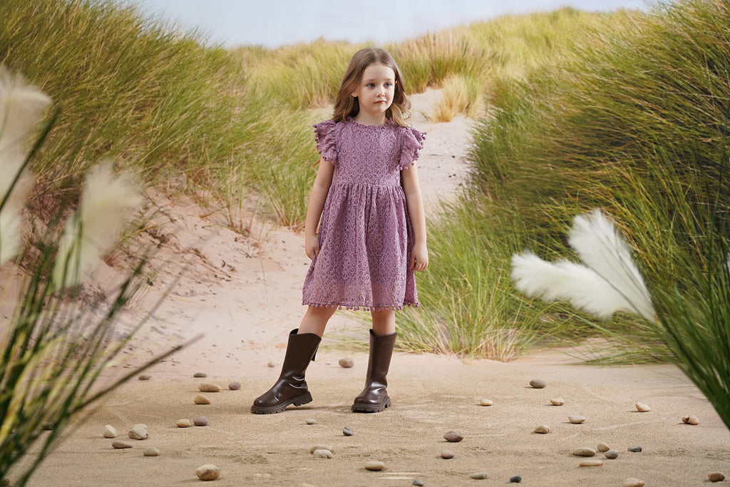 Flower Girl Dress Party Dress Toddler lace Boho Princess Dress