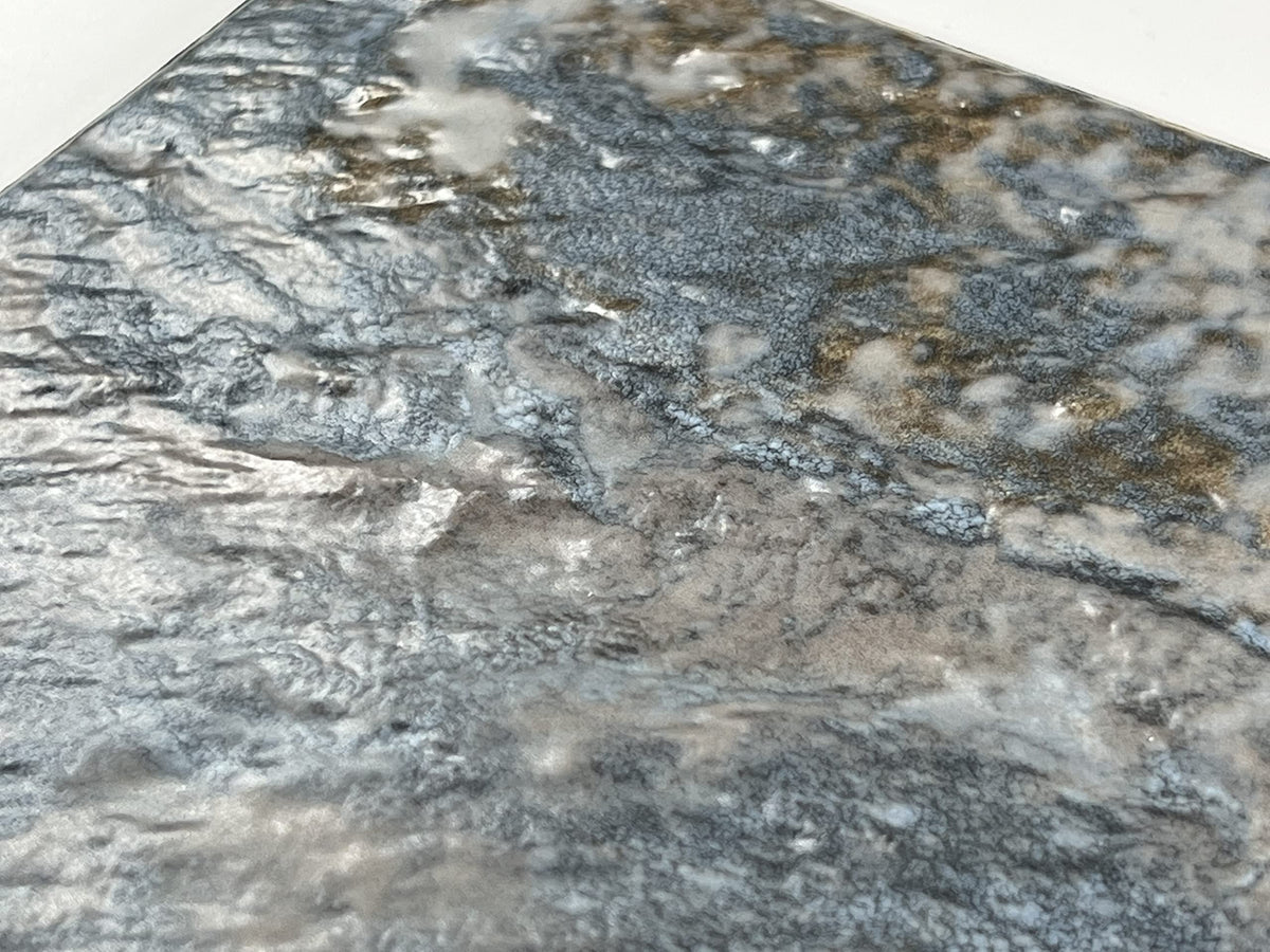 Wavy Surface 6x6 Black Gold Bluish Grey Moon Square 6 Inch Porcelain Floor Wall Pool Tile Backsplash Shower, Swimming