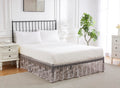 Grey Lace Bed Skirt for Bed. DO Silver