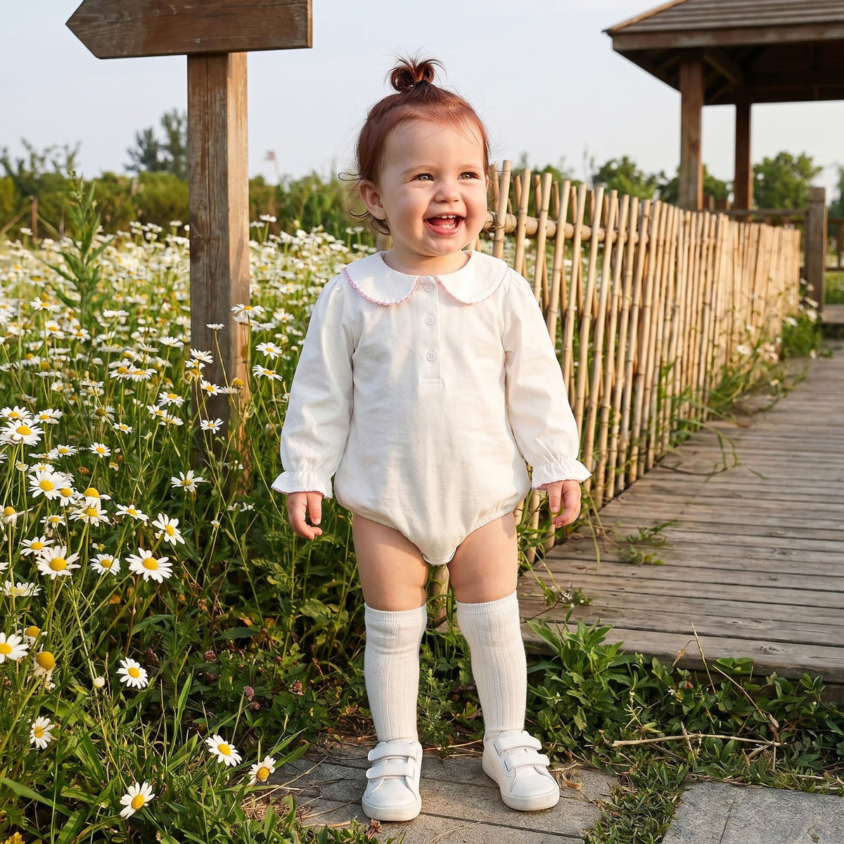 Baby Girl Boy Bubble Romper Infant Peter Pan Collar Bodysuit Sweatshirt Fall Winter Newborn Coming Home Outfit