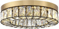 Modern Crystal LED Flush Mount Ceiling Light for Bedrooms and Dining Nooks