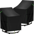 Adirondack Chair Cover, Patio Rocking Chair Covers Waterproof 2 Pack, 420D Swivel Chair Covers for Outdoor Furniture
