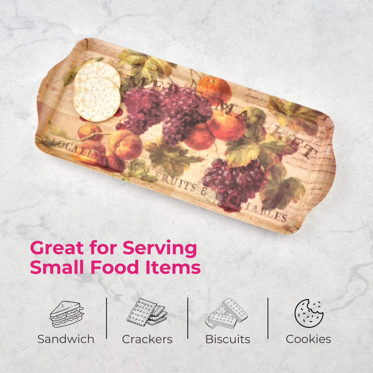 Abundant Fall - Rectangular Sandwich Serving Tray