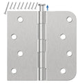 6 Pack Brushed Nickel Door Hinges 4 Inch, Exterior Door Hinges