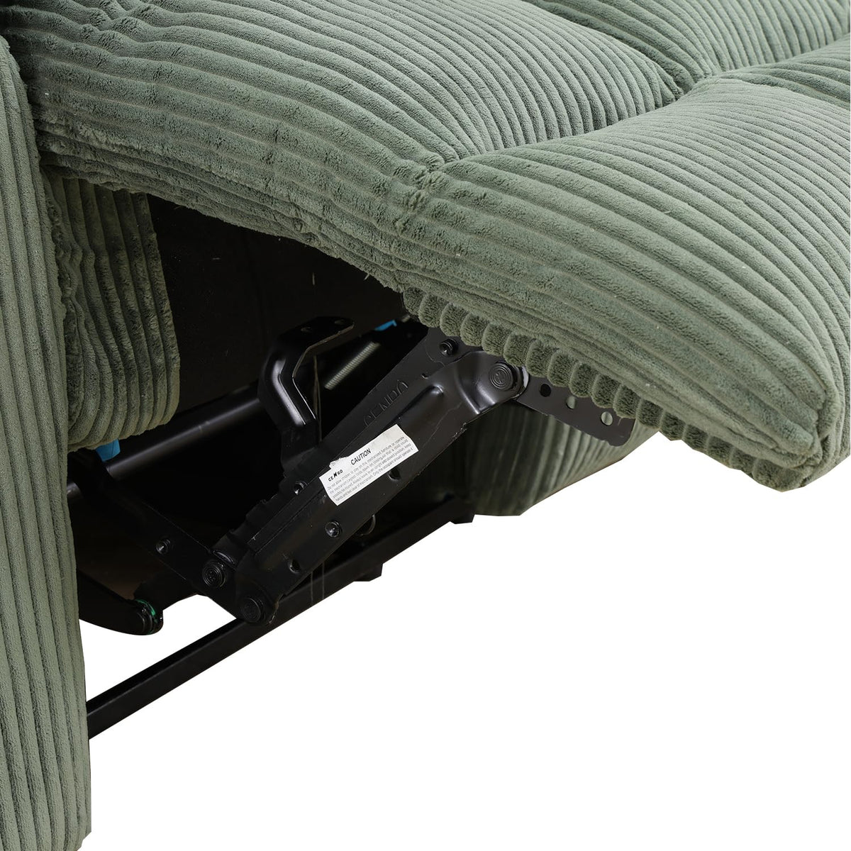 Loveseat Recliner for Reclining Living Room Furniture, Green Corduroy Reclining Loveseat Manual Breathable Fabric