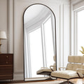 Arch Full Length Mirror, 76"x34" Standing Floor Body Mirror (Black)