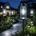 Solar Lights Outdoor Pathway, 8 Pack LED Solar Garden Lights