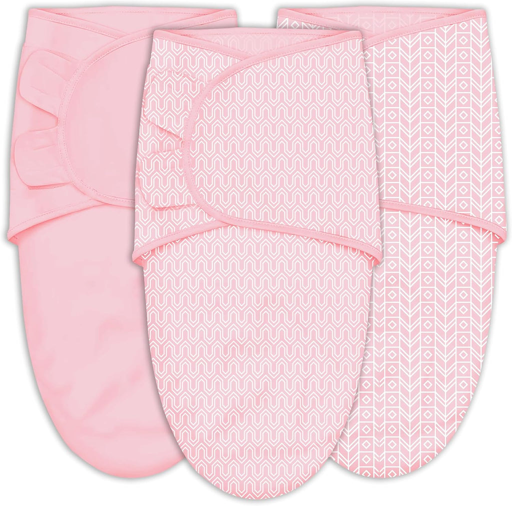 Pack Baby Swaddle Sleep Sacks - Swaddle Blanket with Soft Cotton - Ergonomic Wrap for Boys and Girls, 0-3