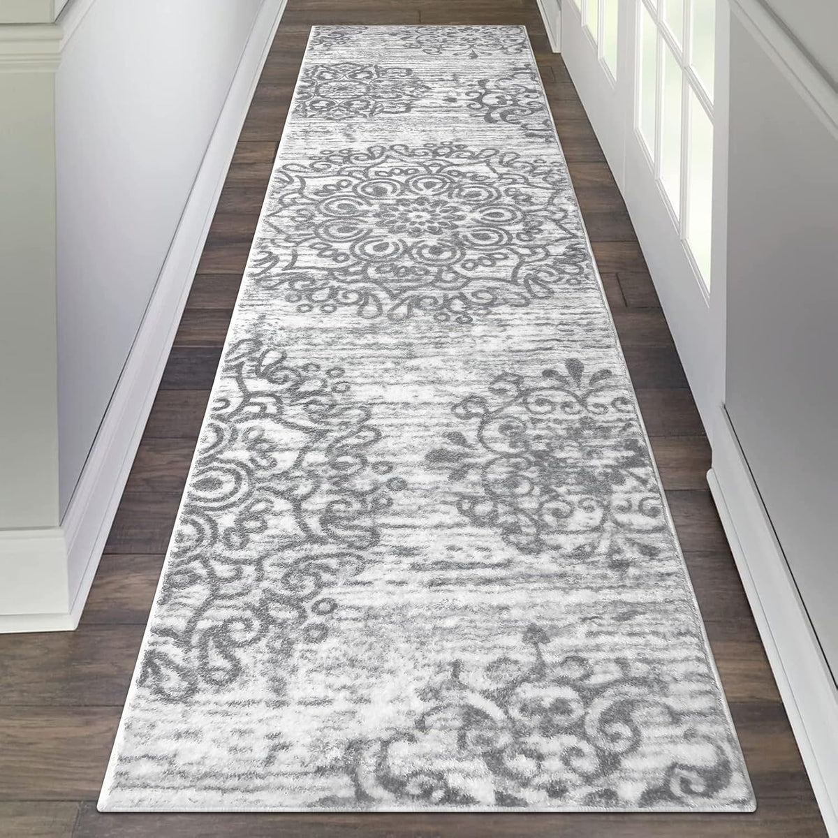 Hallway Runner Rug 2'x8', Washable Non Slip Kitchen Rug Runner