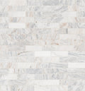 Mesh Mounted Marble Subway Tile | Capri Blue | 11.81" x 11.81"