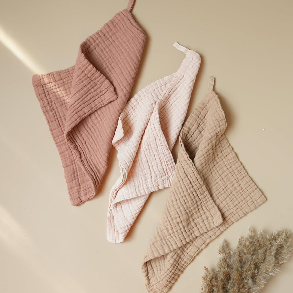 7 Pack Muslin Baby Washcloths, Burp Cloths & Wash Cloths for Babies