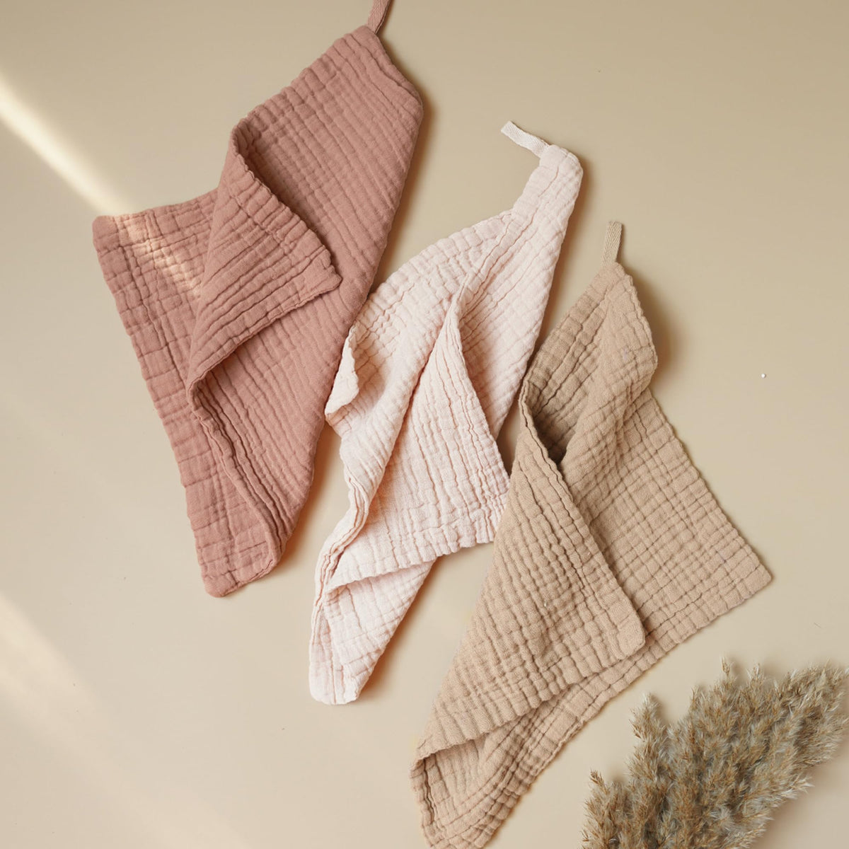 7 Pack Muslin Baby Washcloths, Burp Cloths & Wash Cloths for Babies