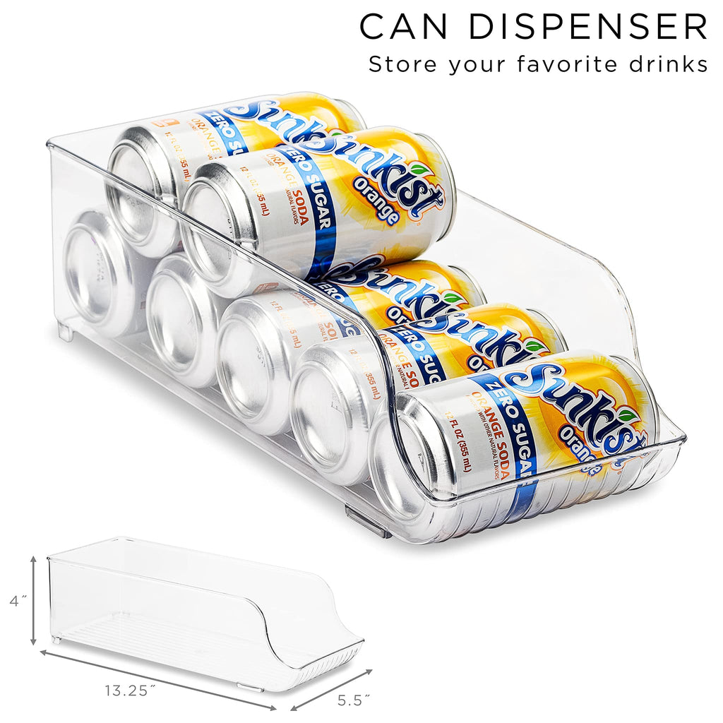 Fridge Organizers and Storage Bins for Pantry & Fridge (6 Piece Set)