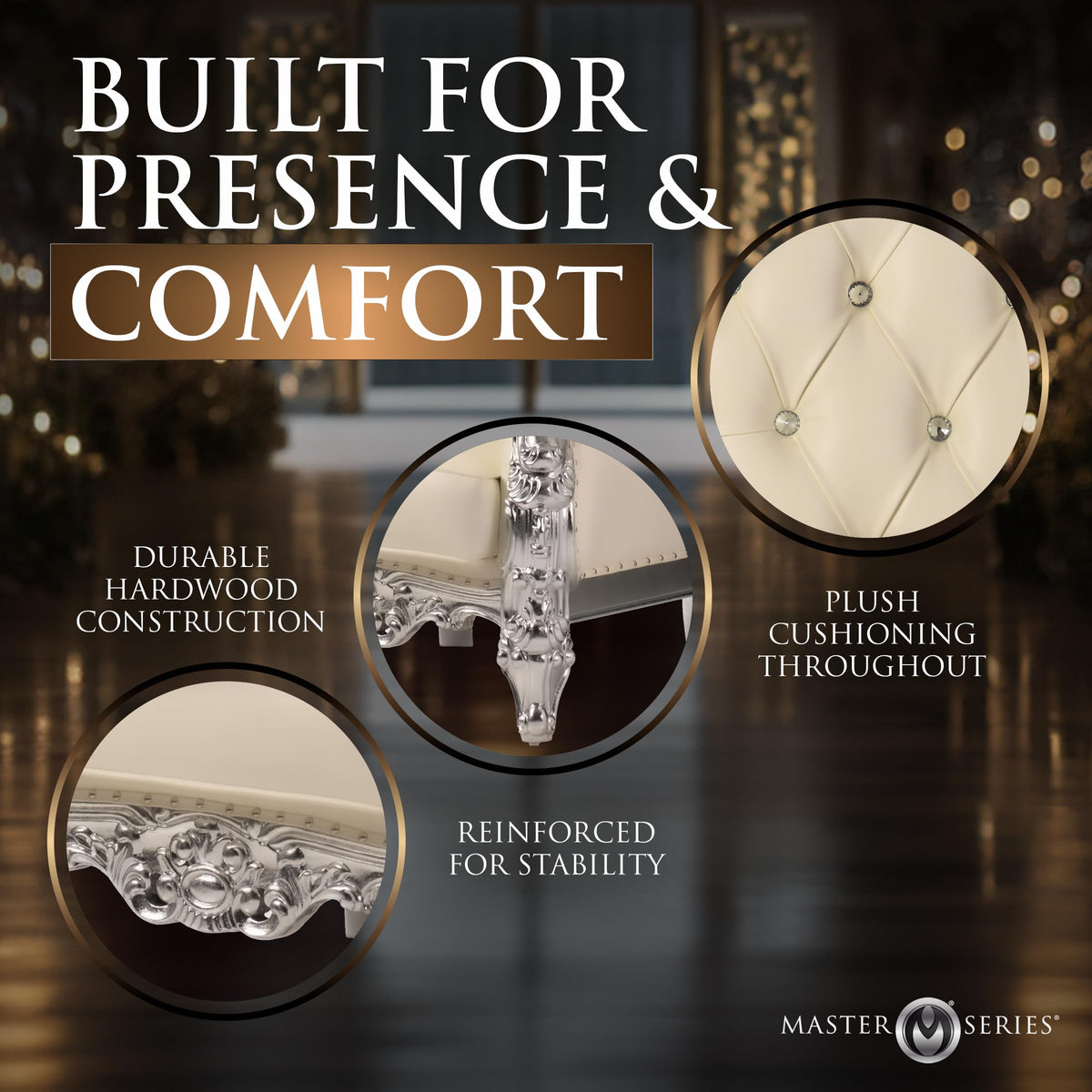 Throne Chair | Solid Eucalyptus Frame | Statement Furniture