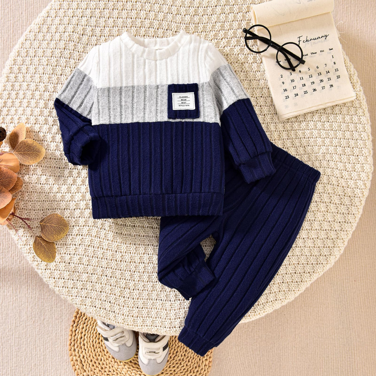 Infant Baby Boys Fall Outfit Pants Sets Long Sleeve 3 6 12 18 2 3 T Toddler Boy Pullover Pants