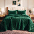 Florence Solid Quilt Set Emerald Green