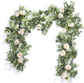 6.5FT Wedding Decor Artificial Flower Eucalyptus Garland - Set of 2