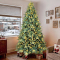 Pre-Lit Artificial Christmas Tree, 4 to 9 ft, Warm Lights, Faux Xmas Tree, Party