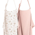 2-Pack Muslin Nursing Cover Up for Breastfeeding Mom with Rigid Hoop