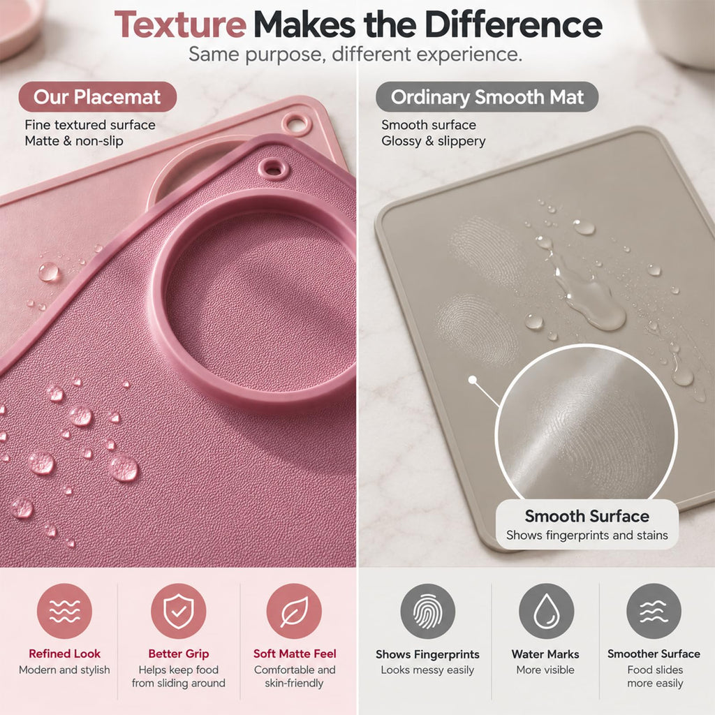 Baby Placemats for Kids, 2 Pack Toddler Placemats for Dining Table