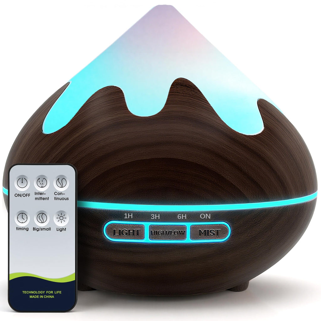 Essential Oil Diffuser, Aromatherapy Diffuser with Remote Control, Multifunctional Air Diffusers Room