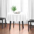 XO Cotton Tablecloth Round 56" -Round White